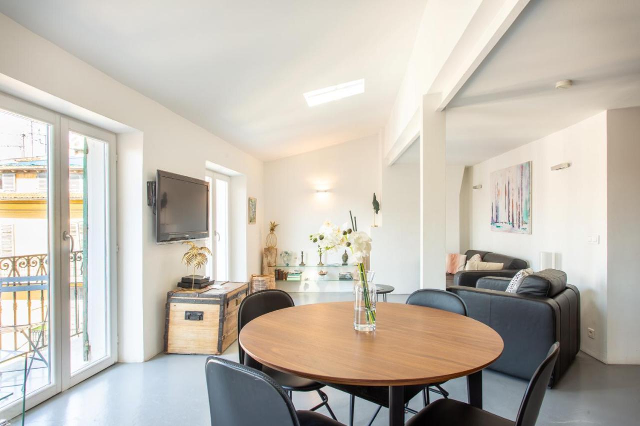 Ross 5- F2, Lumineux, Balcon, Loft, Clim, Vieux-尼斯 外观 照片