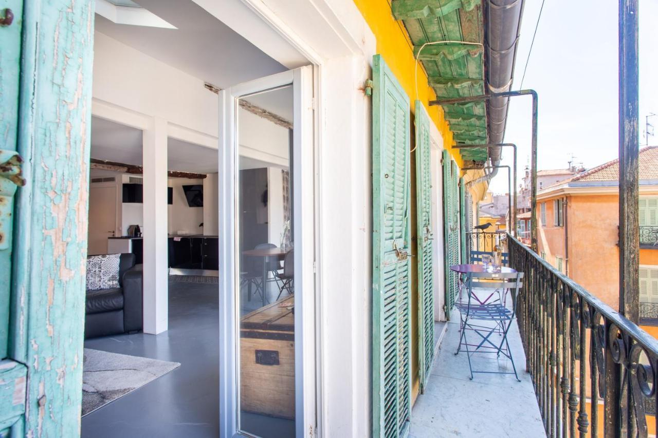 Ross 5- F2, Lumineux, Balcon, Loft, Clim, Vieux-尼斯 外观 照片