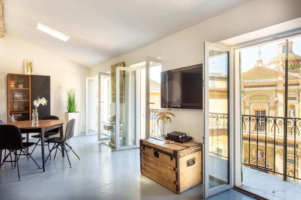 Ross 5- F2, Lumineux, Balcon, Loft, Clim, Vieux-尼斯 外观 照片