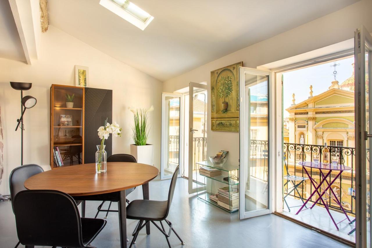 Ross 5- F2, Lumineux, Balcon, Loft, Clim, Vieux-尼斯 外观 照片