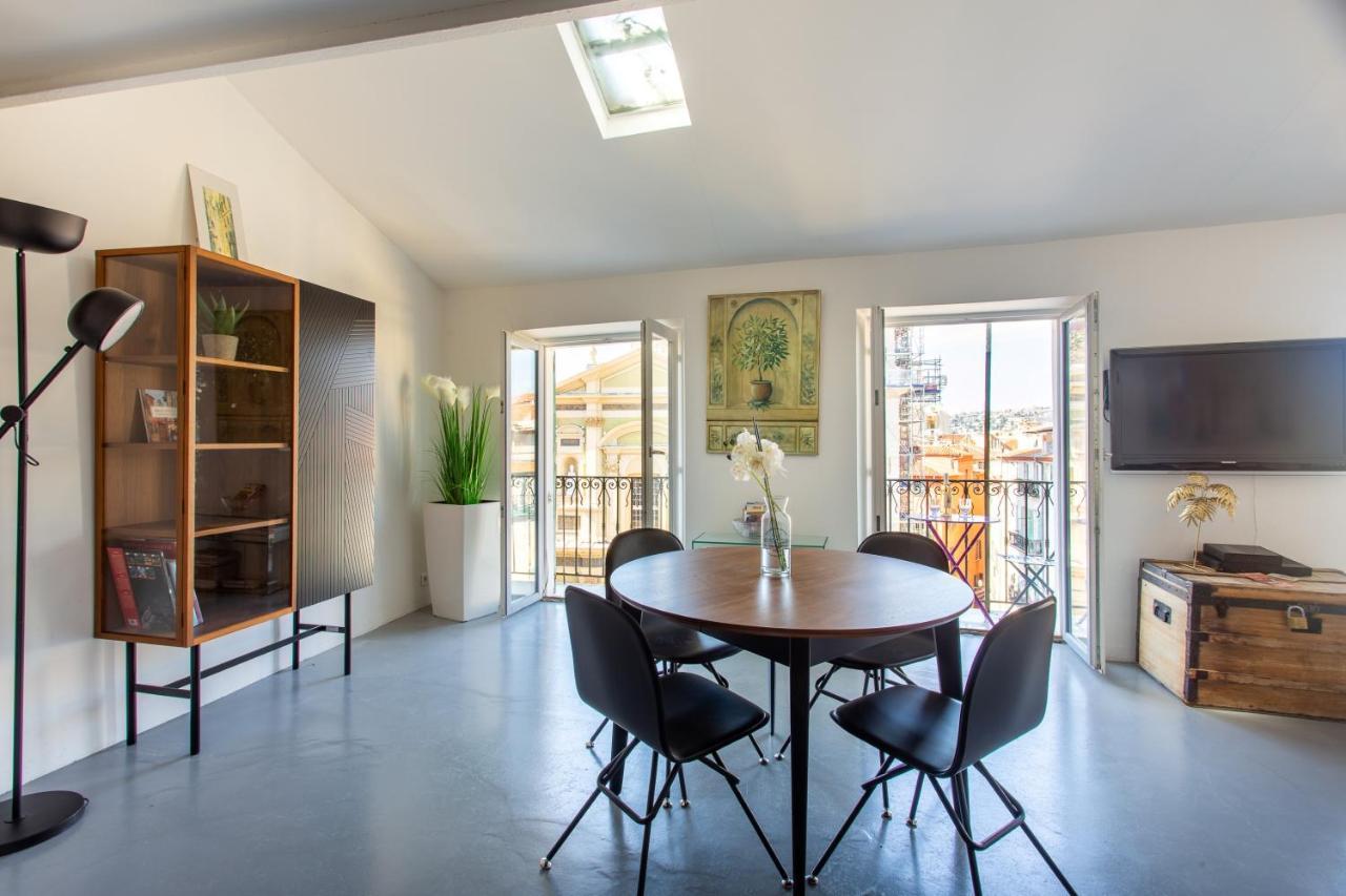 Ross 5- F2, Lumineux, Balcon, Loft, Clim, Vieux-尼斯 外观 照片