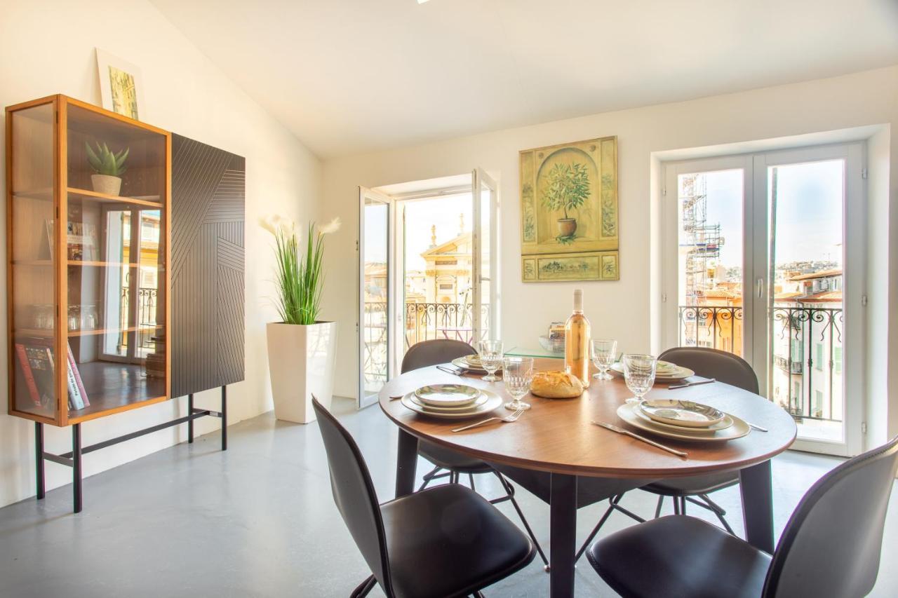 Ross 5- F2, Lumineux, Balcon, Loft, Clim, Vieux-尼斯 外观 照片